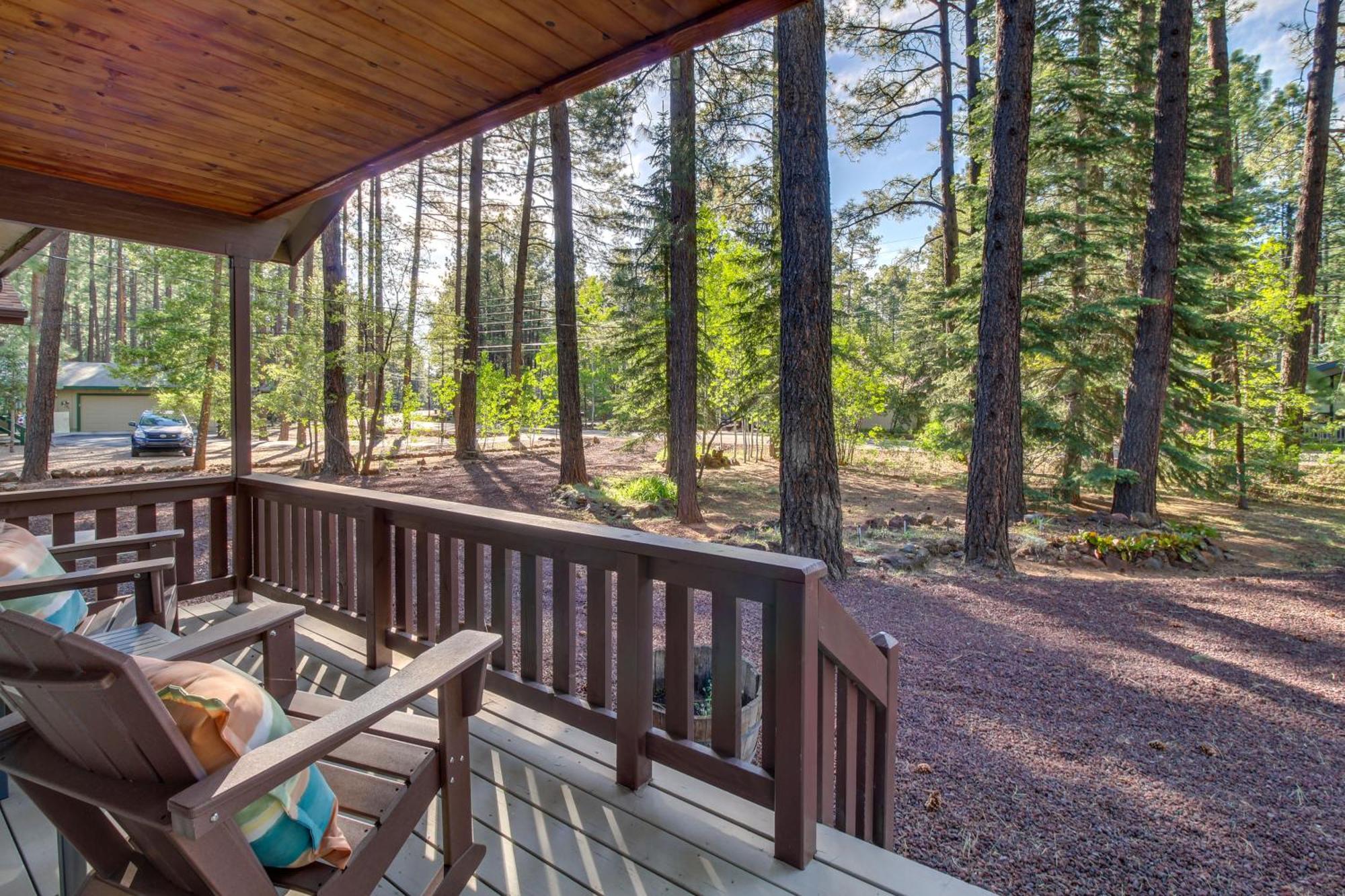 Peaceful Pinetop Cabin With Deck And Fire Pit! Villa Indian Pine Bagian luar foto